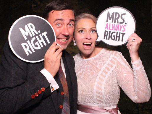 Mr and Mrs photobooth props
