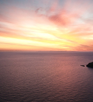 Le coucher du soleil