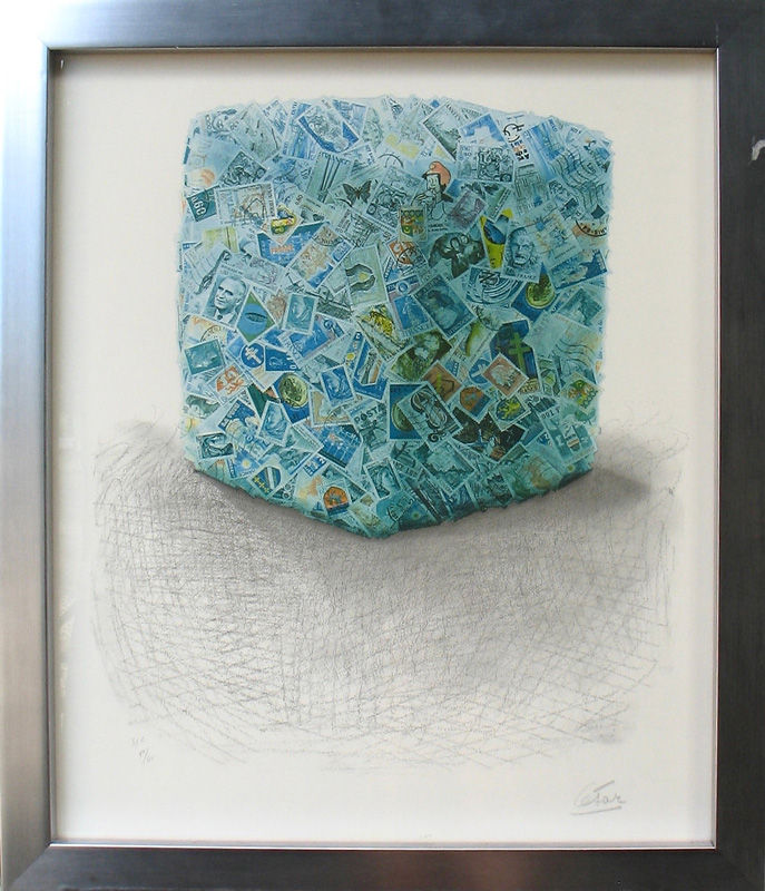 César Baldaccini, lithograph, stamp compression, school of Nice, art, prints