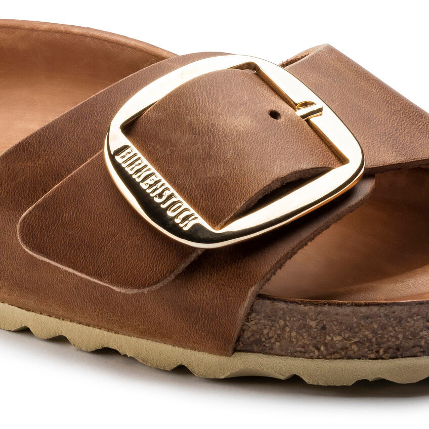 Thumbnail: Madrid Big Buckle COGNAC SANDAL