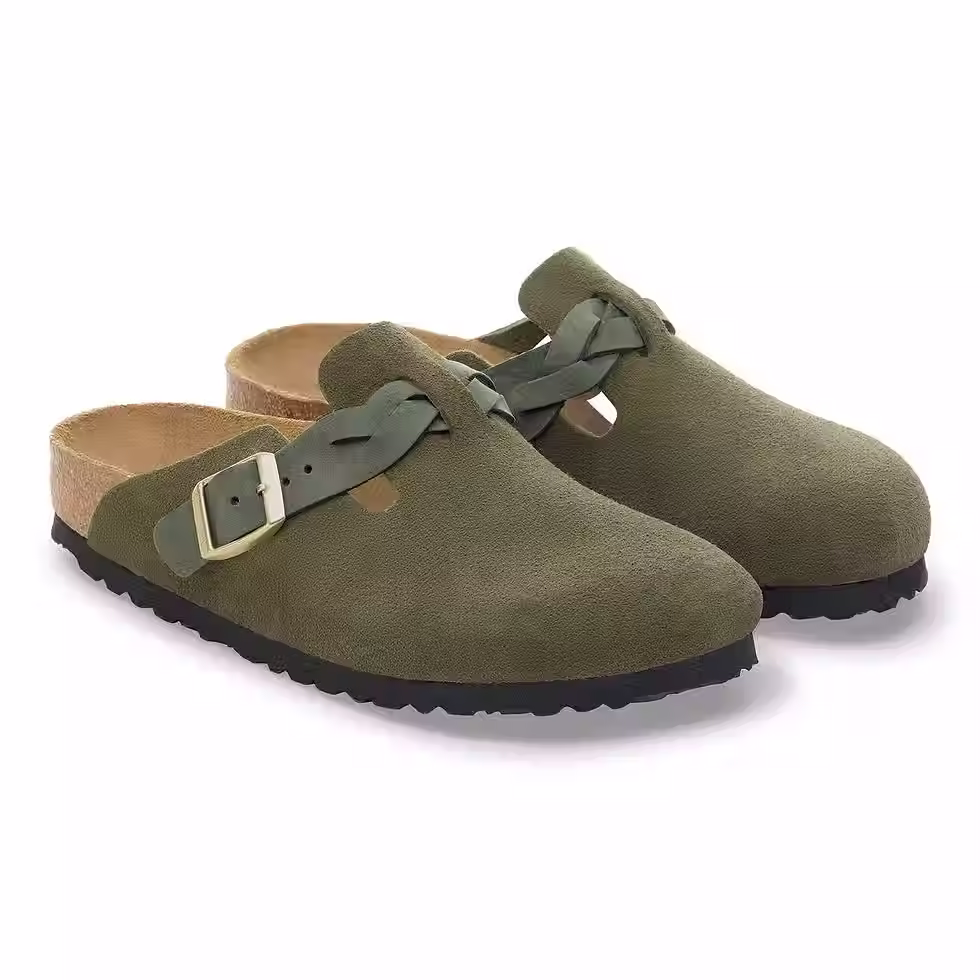 Thumbnail: BOSTON BRAID THYME SUEDE CLOG