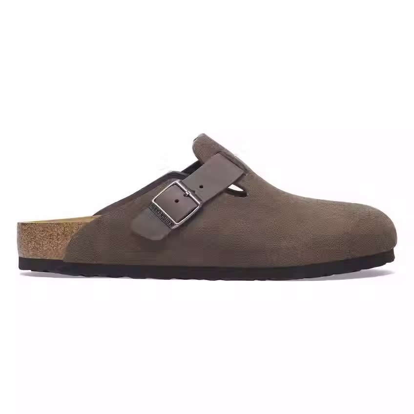 Thumbnail: Boston Concrete Gray Suede Clog