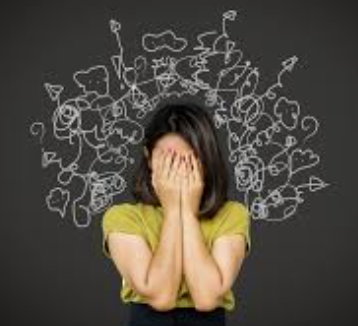 a woman confused by information