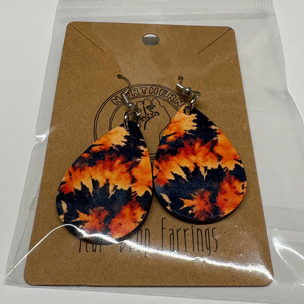 Thumbnail: Retro Drop Earrings - Teardrop Shape