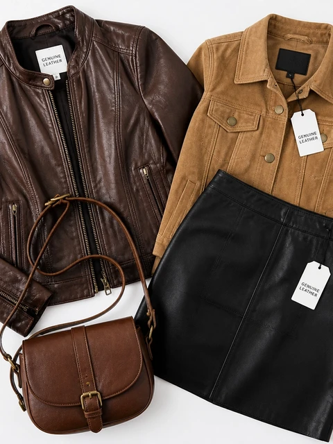 All Leather Bale — Real Leather & Suede Mix (Jackets, Skirts, Bags & More)