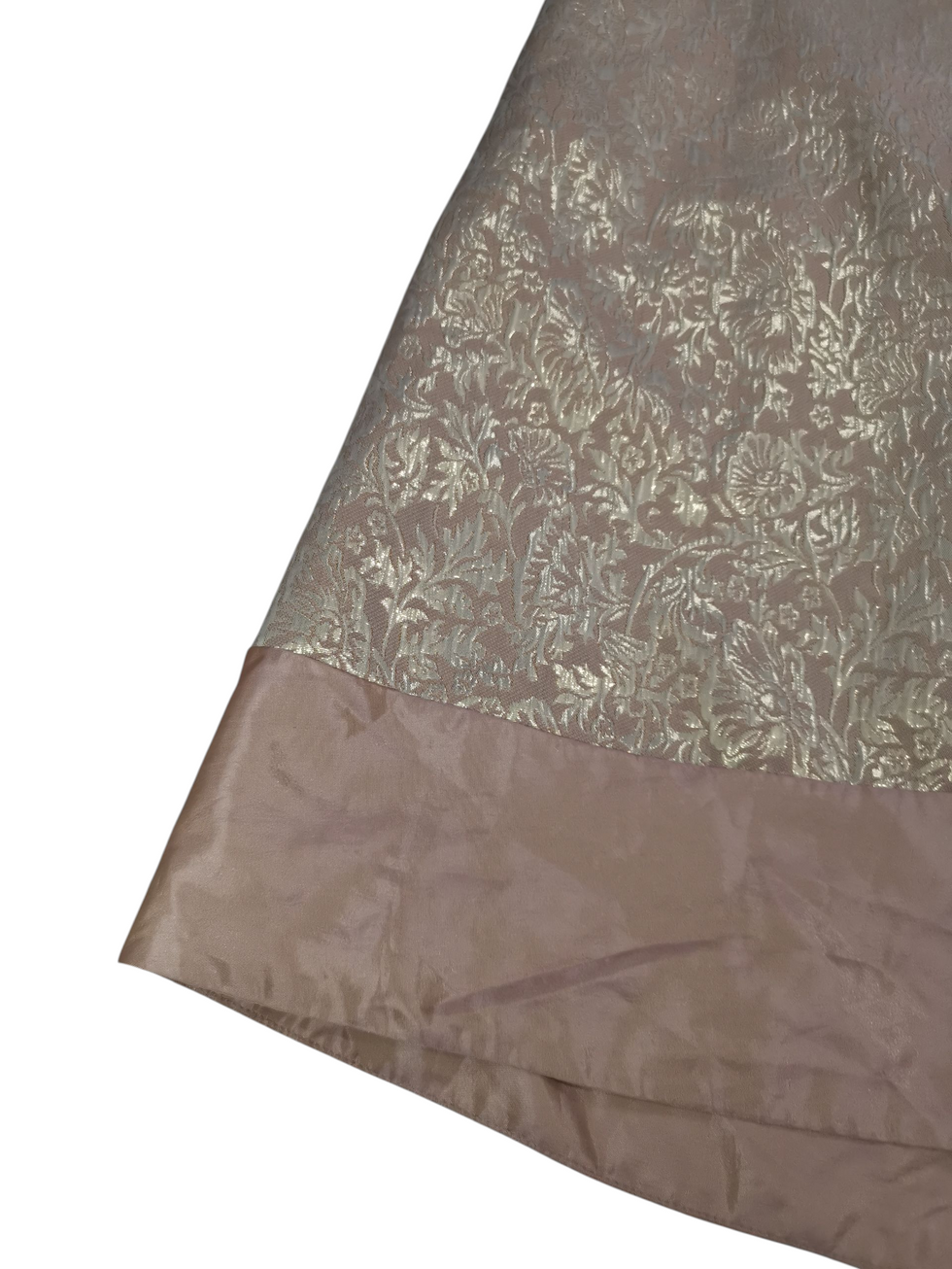 Nicholas Millington Gold Brocade Strapless Prom Dress Size UK 10