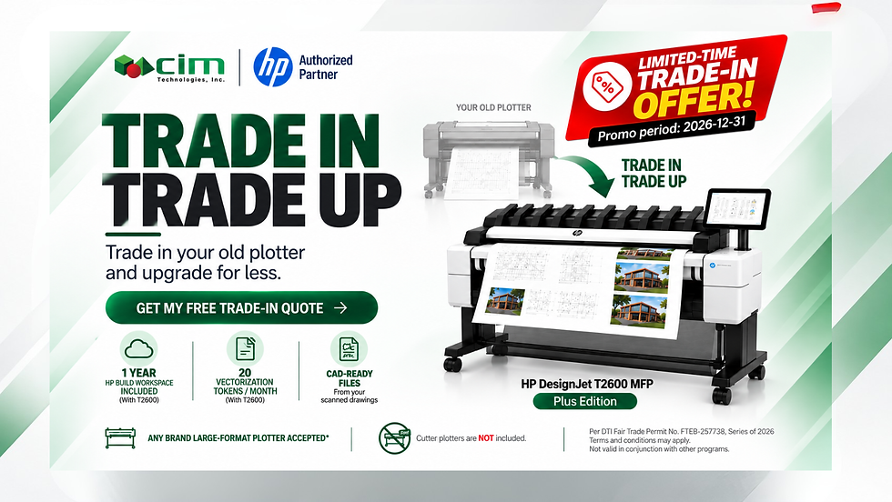 HP Plotter – Trade In, Trade Up Program
