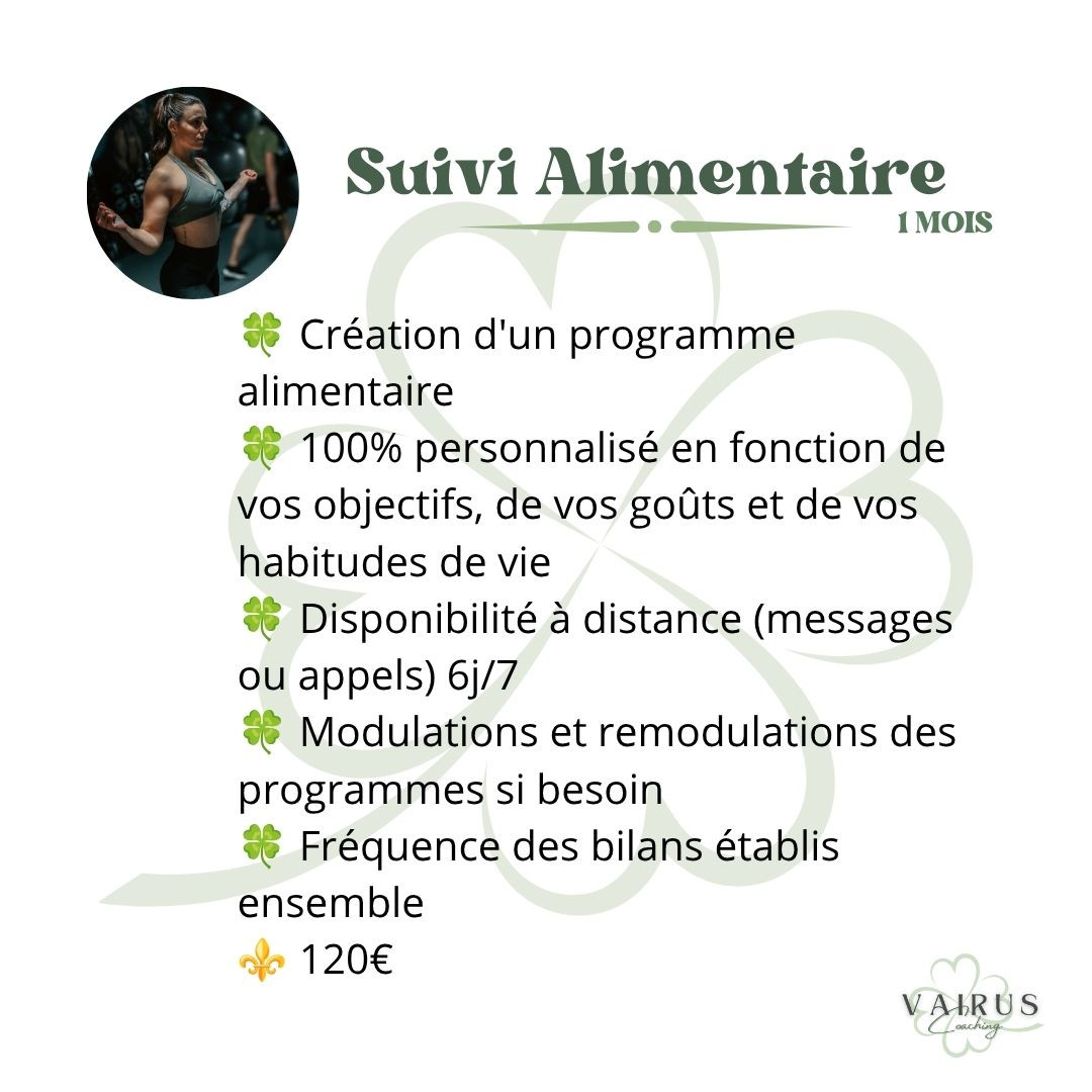 Suivi Alimentaire 1 Mois