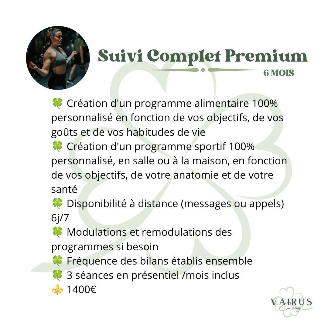 Suivi Complet Premium 6 Mois