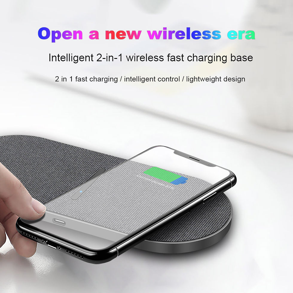 Miniatura: 2 in 1 15W Wireless Charger for iPhone 15 14 13 12 Pro Max 11 XS XR X 8  Dual Fa