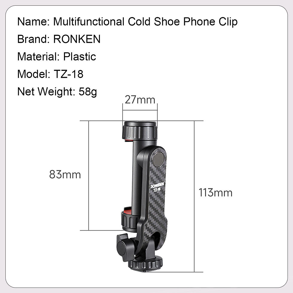 Miniatura: Ronkoen TZ-18 For Samsung iPhone Xiaomi Cellphone Universal 360° Mobile Phone C