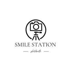 Smile Station PNG Crni sa slovima