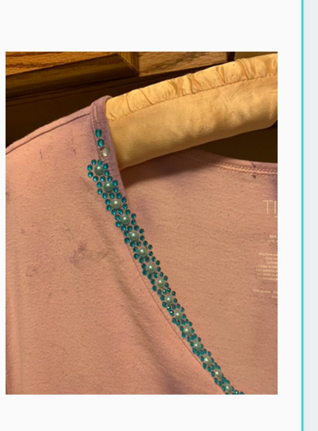 Thumbnail: For Sale Ladies Unique T -Shirt Tie Dyed w/acrylic paints