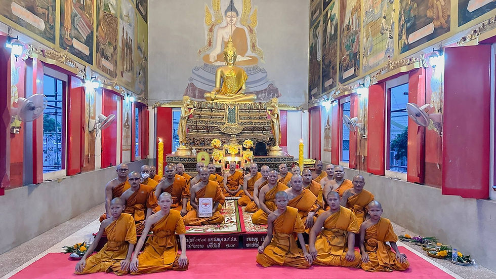 Monks Begin the Annual Rains Retreat (Vassa) at Wat Sutthawas