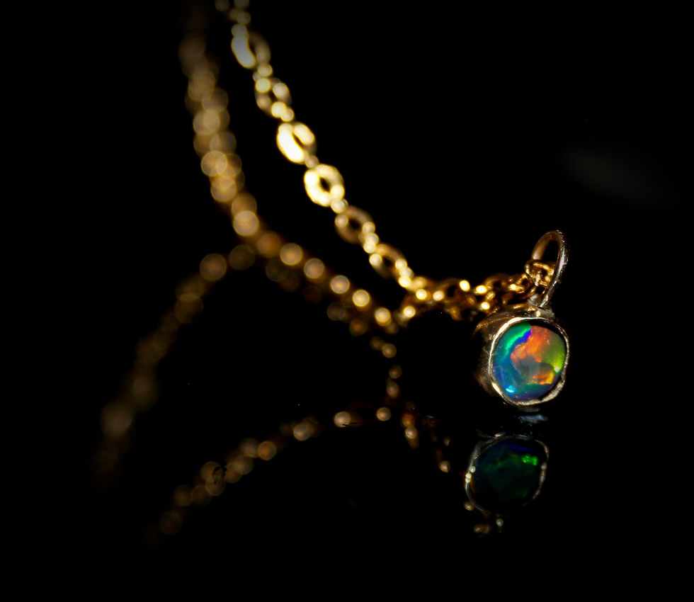 Thumbnail: Ancient Style 9K Gold opal pendant