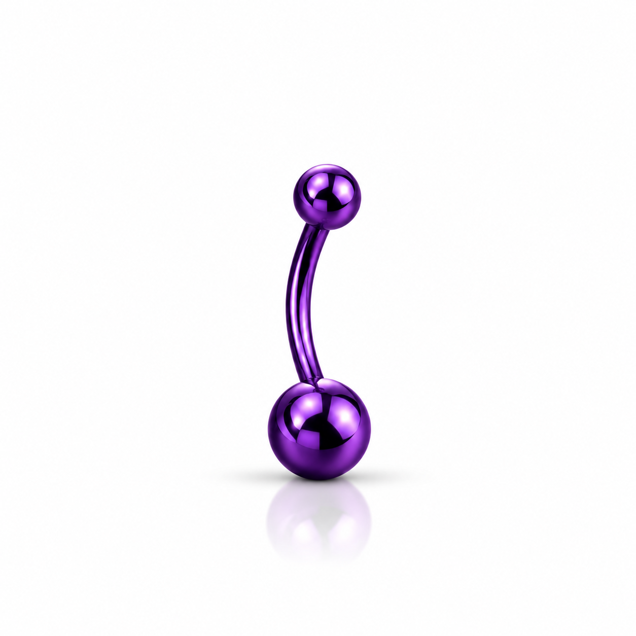 Renkli Göbek Piercing - 316L Surgical Steel - Stainless Steel