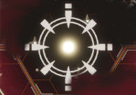 Star map icon of an important system