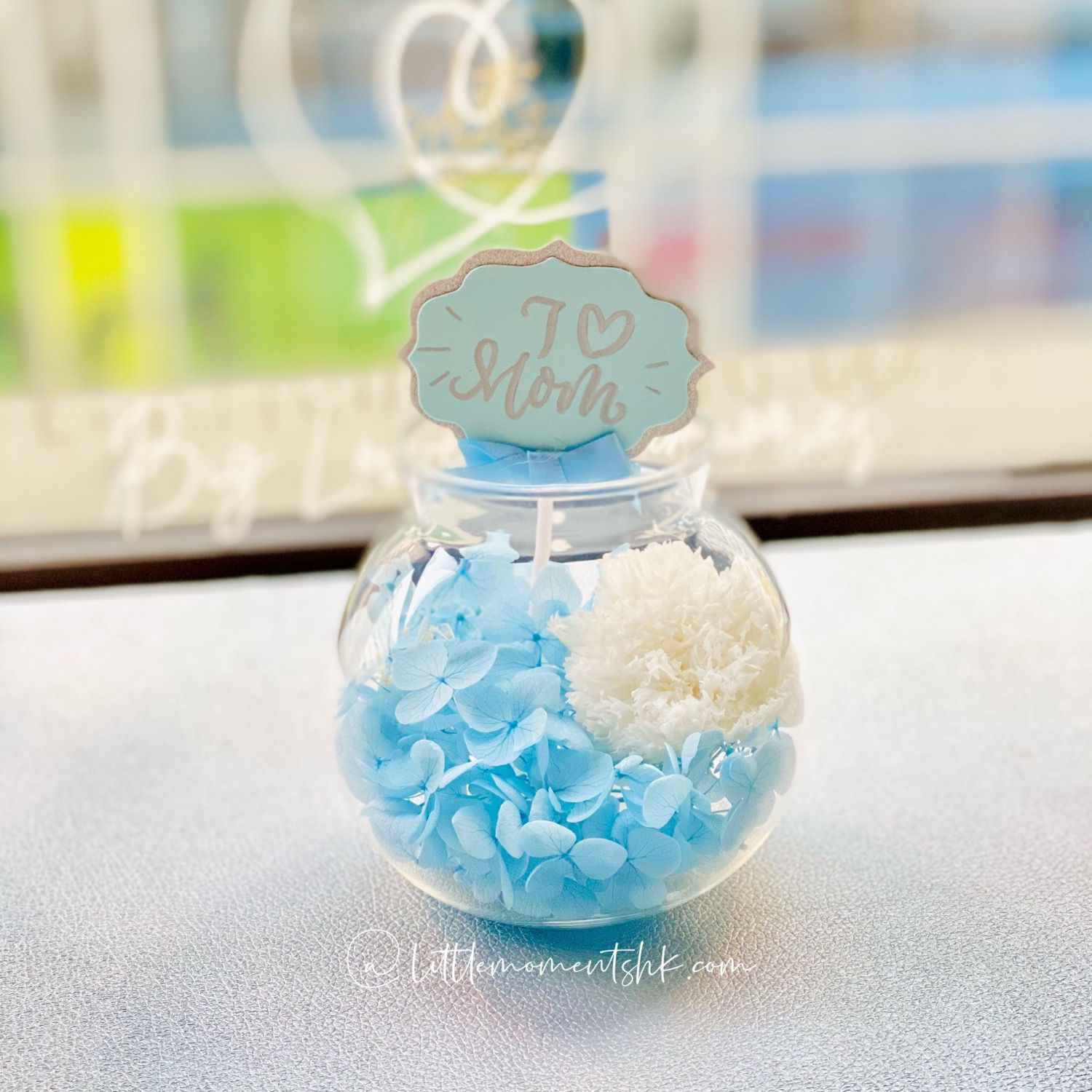 母親節特惠款 不選色優惠 保鮮花玻璃瓶 永生花玻璃瓶 帶防塵木塞 大圓瓶 康乃馨 mother's day gift flower