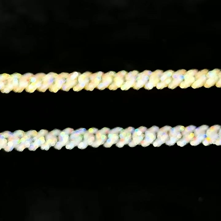 Thumbnail: Diamond-Cut Cuban Link Bracelet with Moissanite