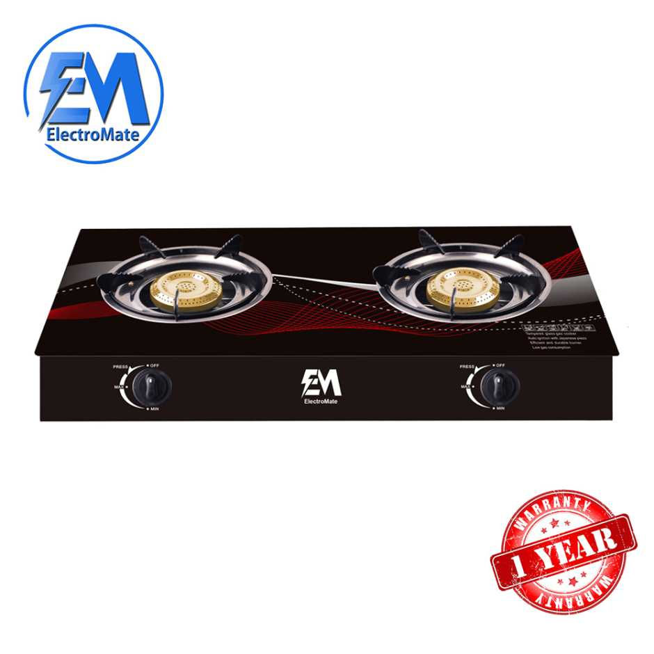 ElectroMate Gas Stove - Glass Cooker