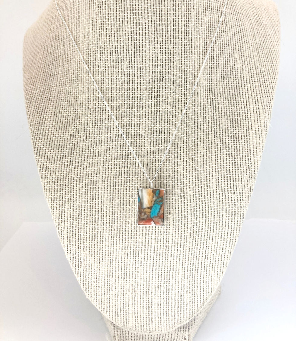 Spiny Oyster Turquoise Pendant Necklace