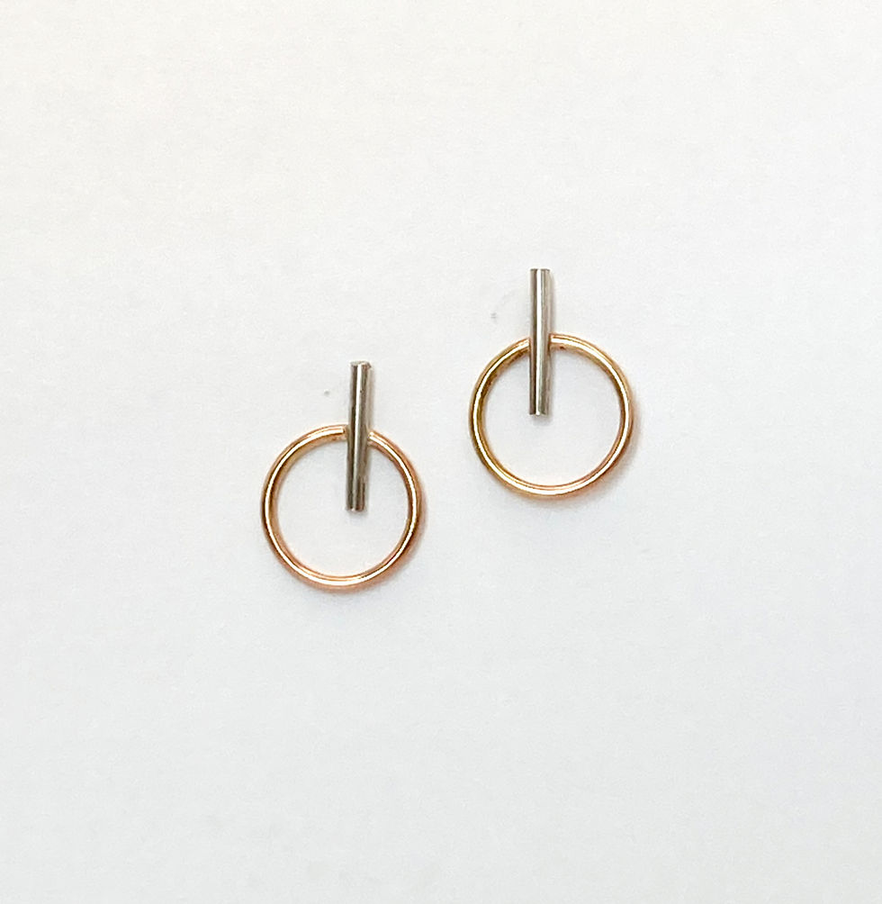 Sterling Silver and Gold Dangle Earrings- 2 Colors