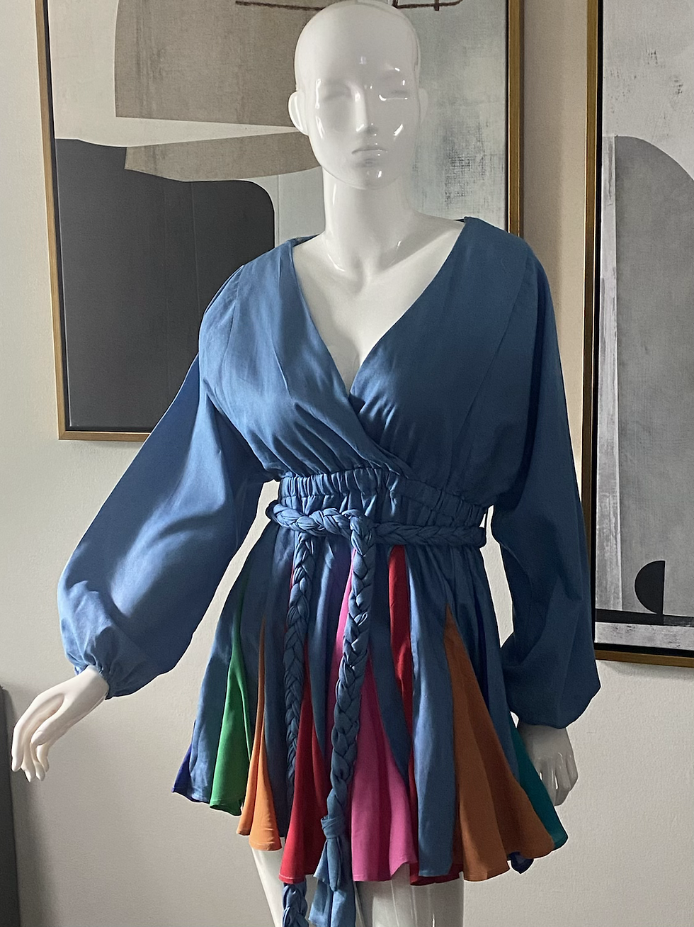 Thumbnail: Splash of  Color Denim Mini