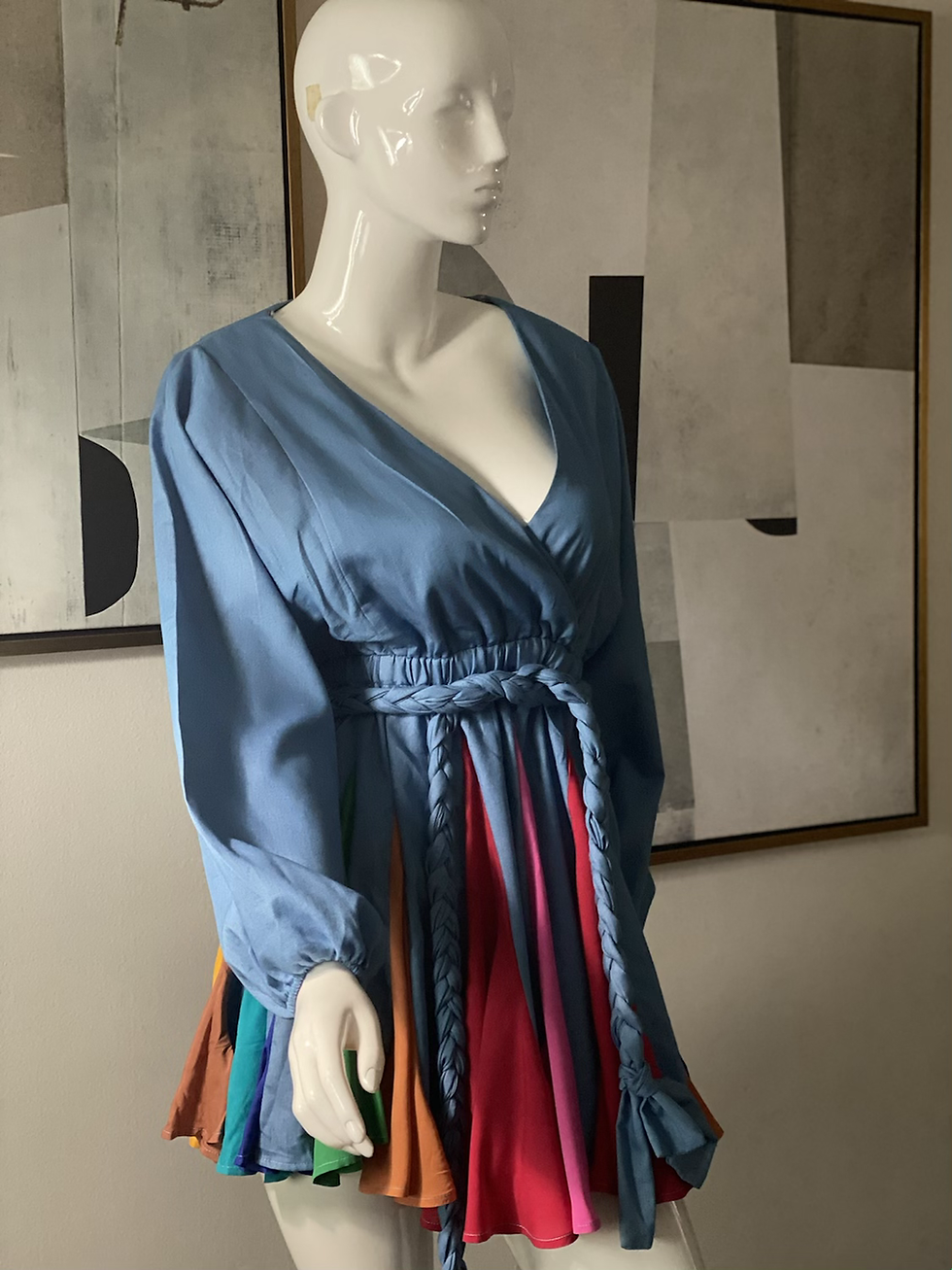 Thumbnail: Splash of  Color Denim Mini