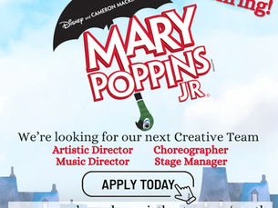 MMT Youth Company Seeks Creative Team for Mary Poppins JR.