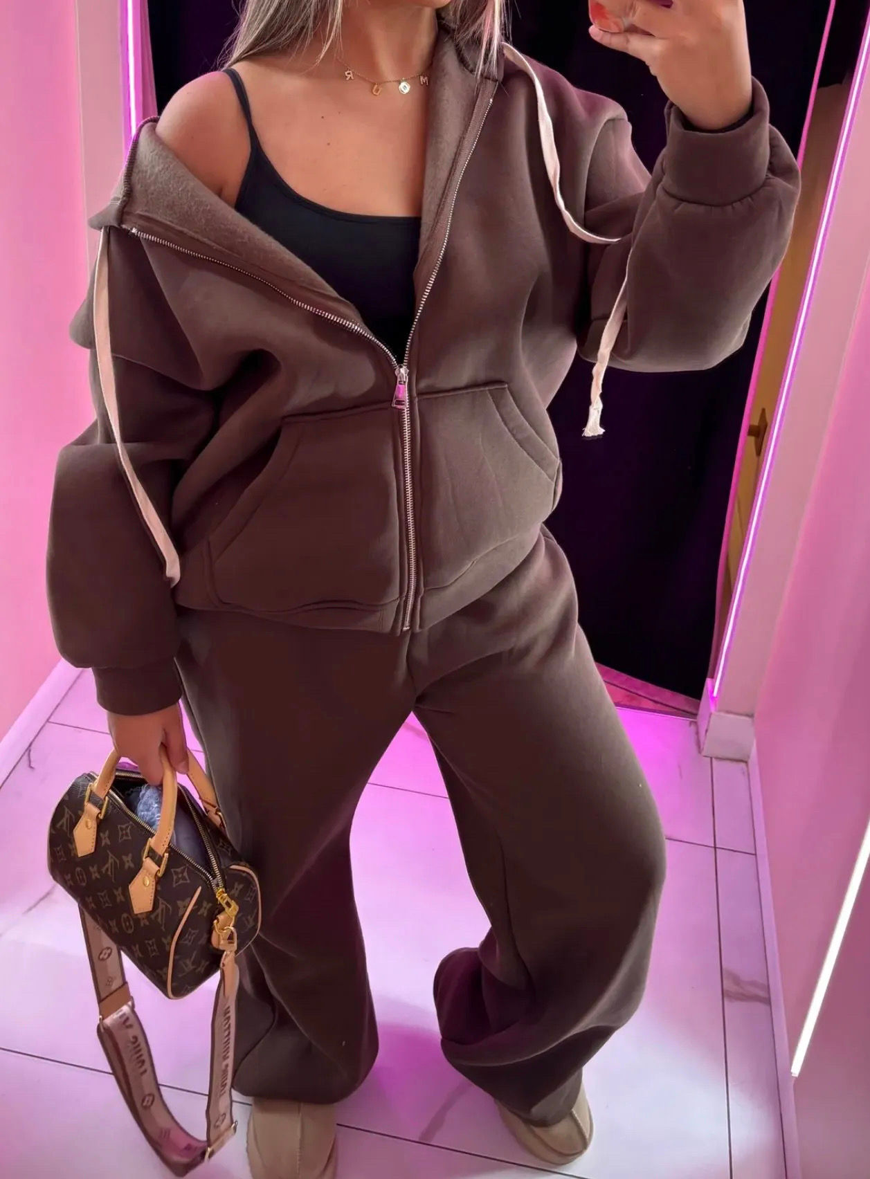 Ensemble jogging chocolat 