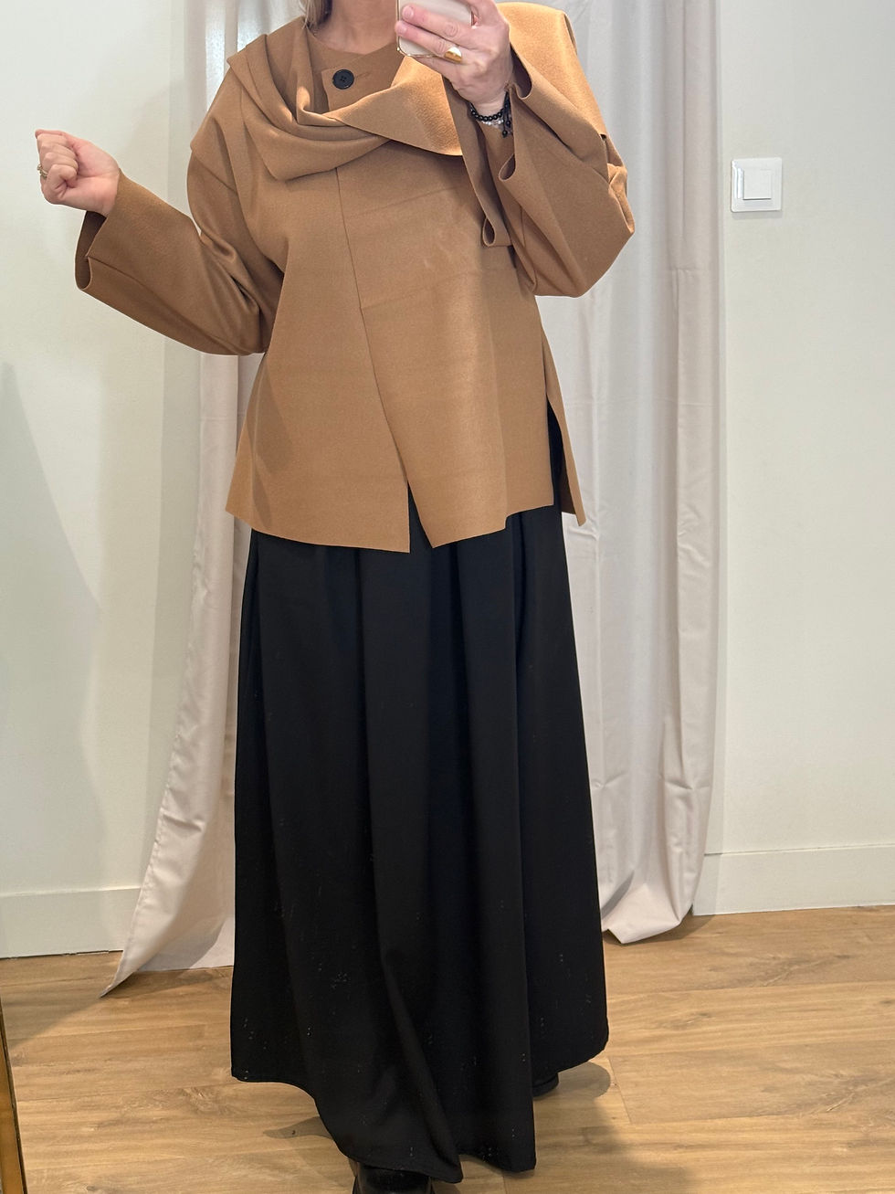 Thumbnail: Veste gilet camel 