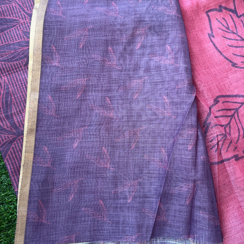 Thumbnail: Pink Linen Saree