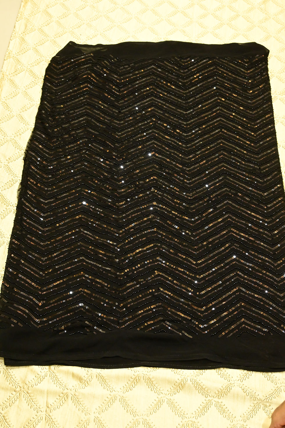 Thumbnail: Black georgette saree