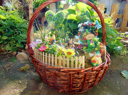 Fairy Garden in a basket
