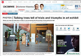 CBC Canada News - Talking trees tell of trials and triumphs in art exhibit