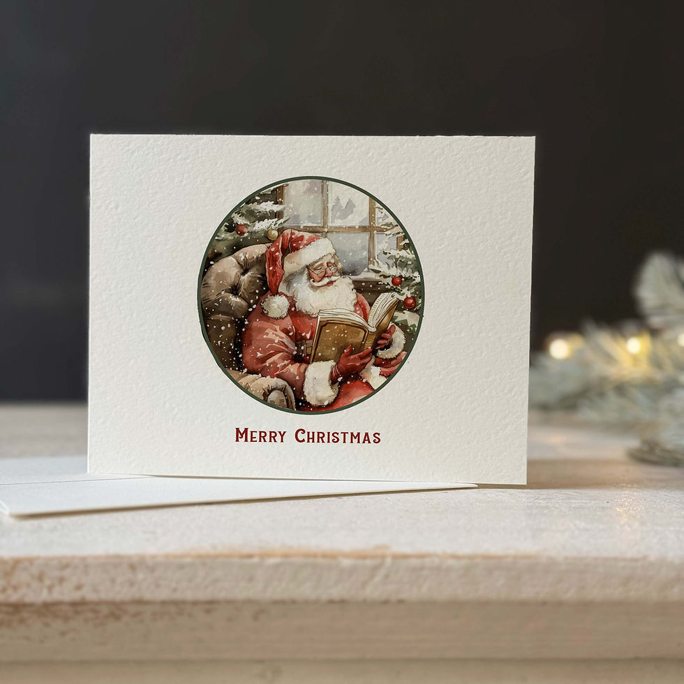 Thumbnail: vintage santa xmas cards