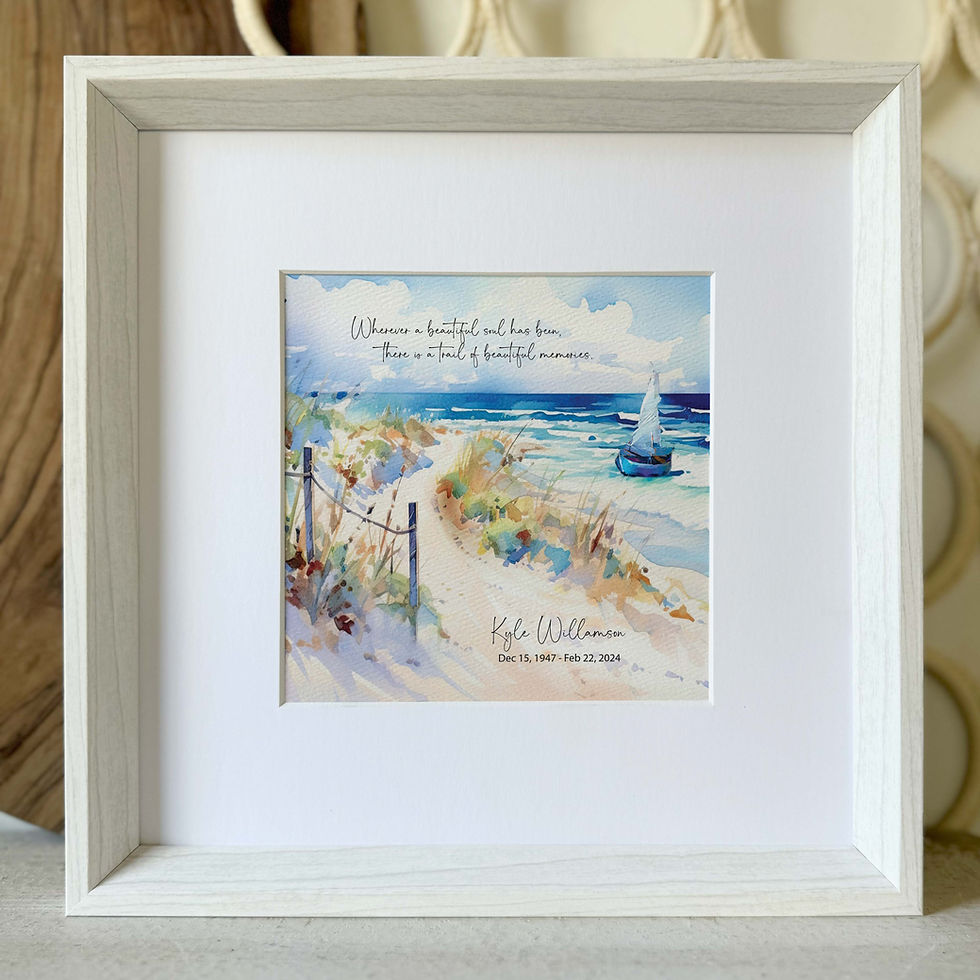 Thumbnail: BEACH | Sailing memorial painting personalized