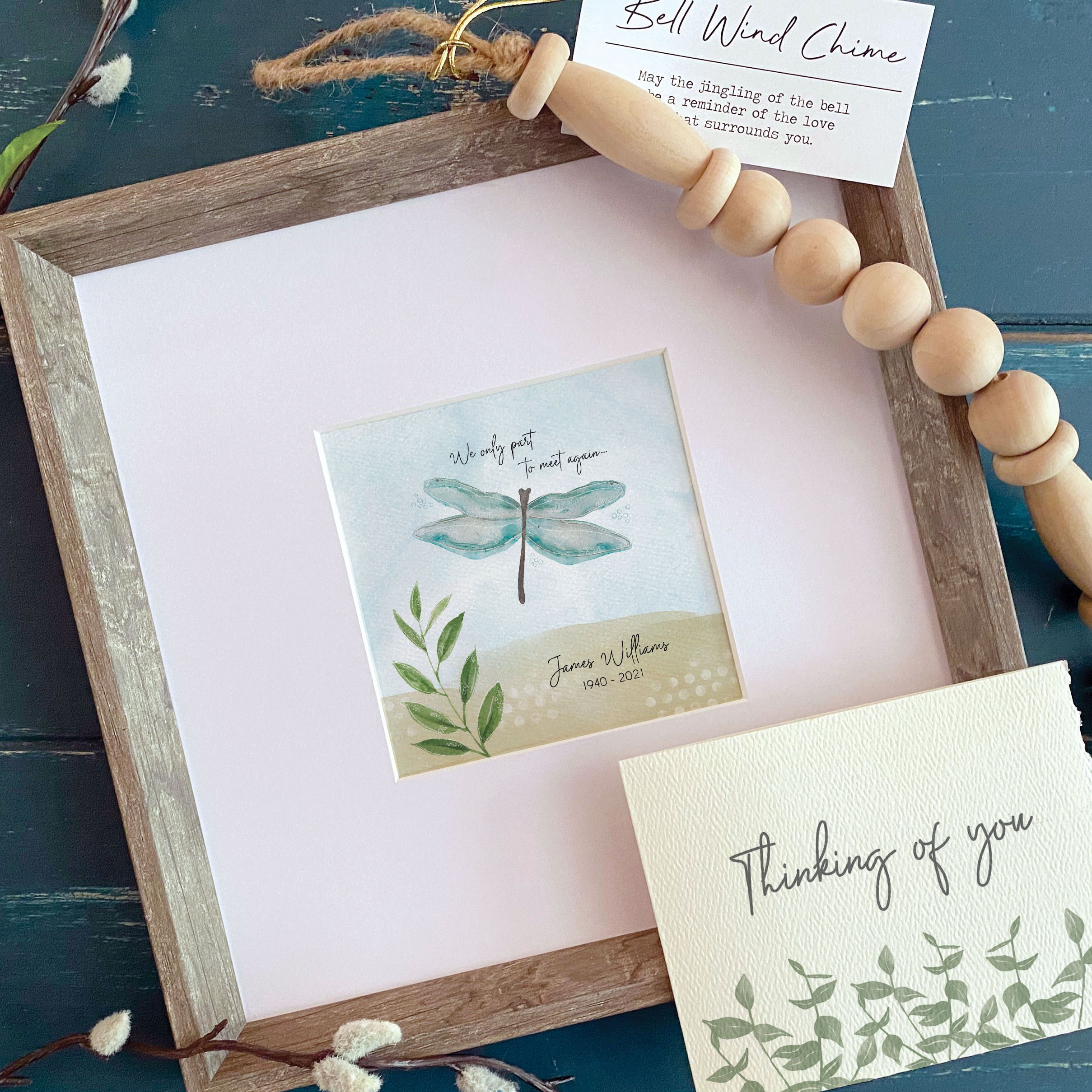 DRAGONFLY memorial painting personalized