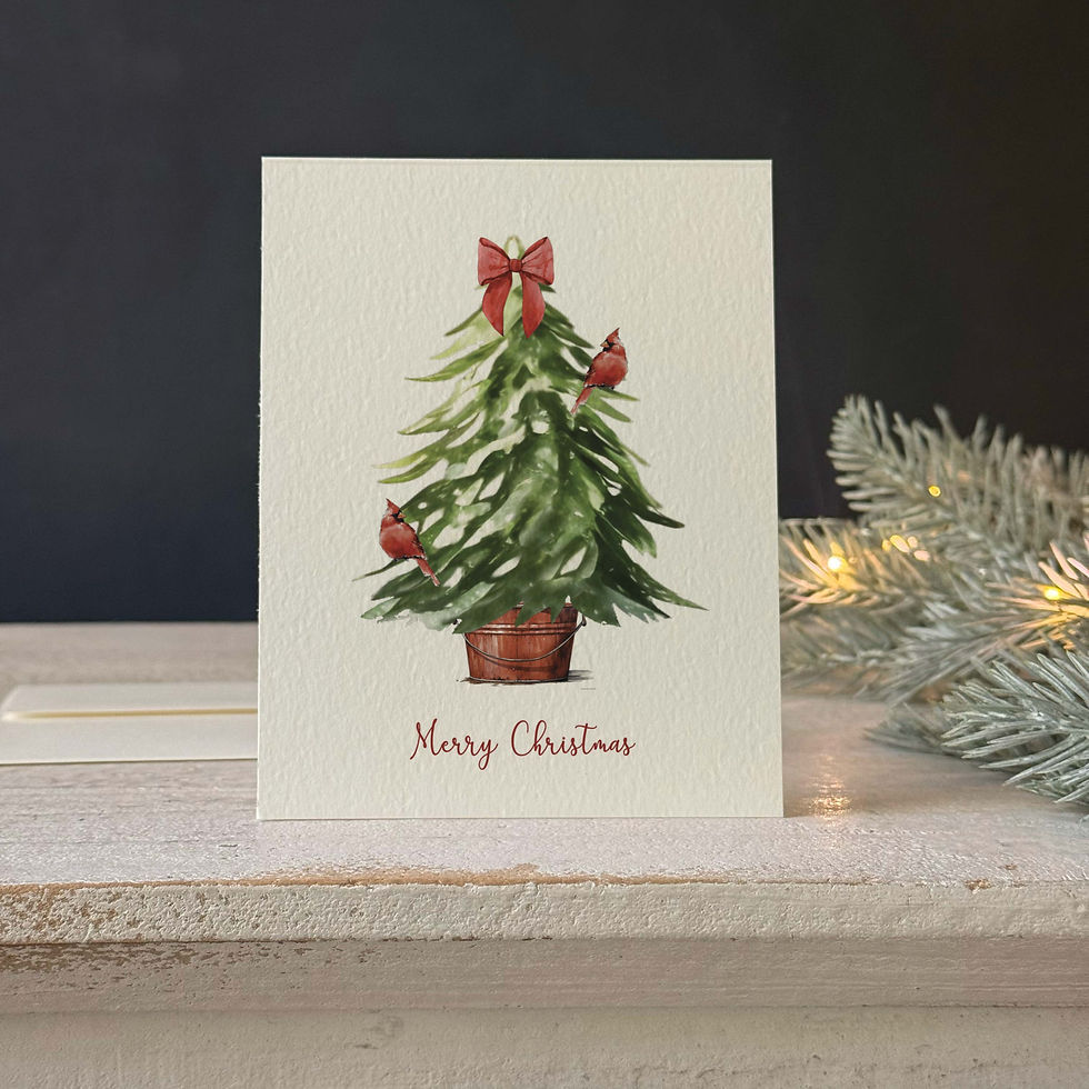 Thumbnail: christmas tree card set