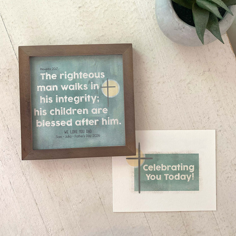Thumbnail: Personalized Scripture Painting - Gift for Dad
