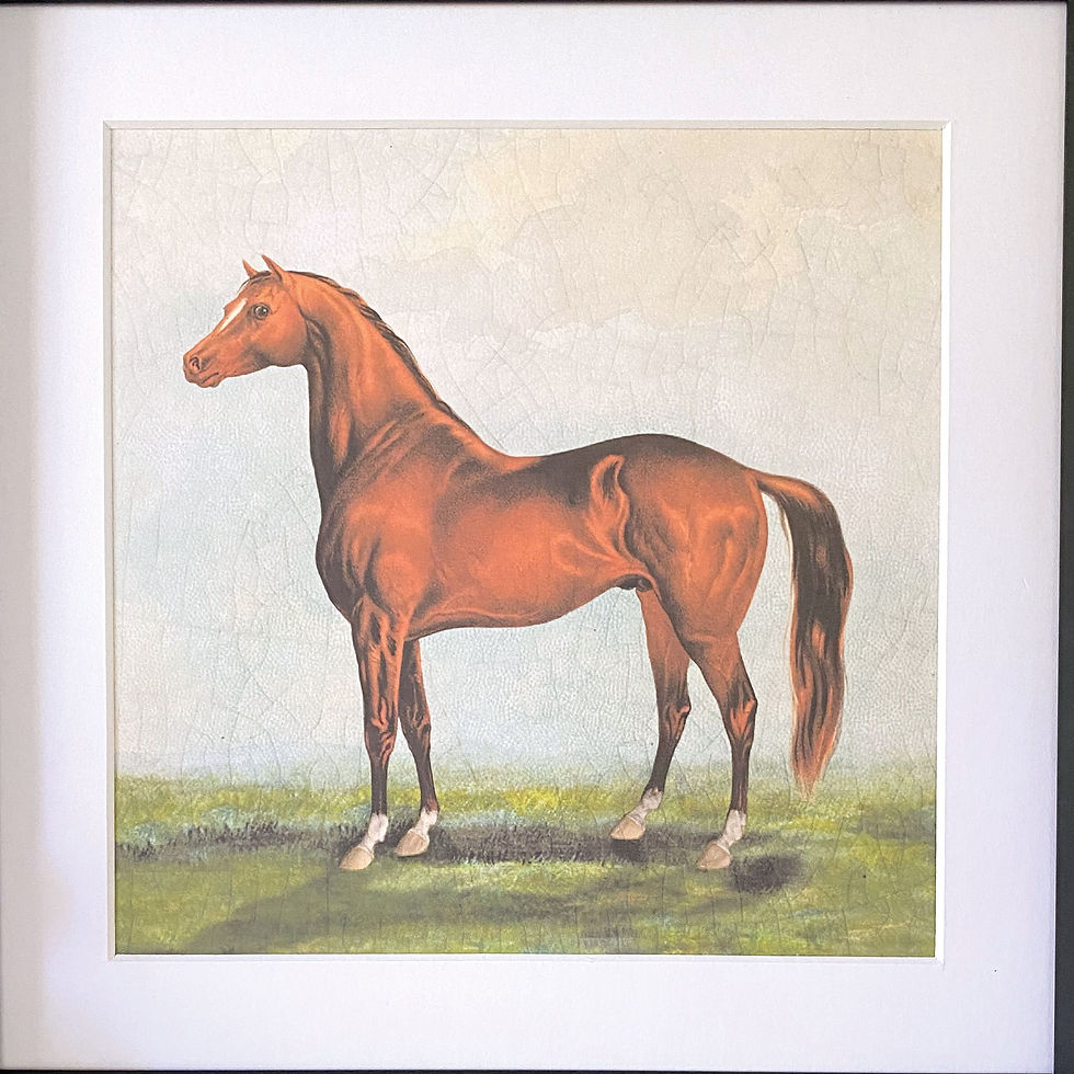 Thumbnail: Set of vintage horse paintings
