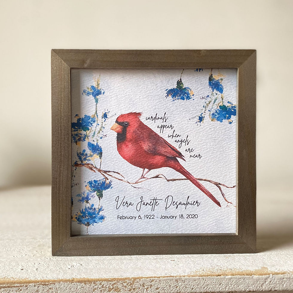 Thumbnail: CARDINAL painting personalized 5.5"