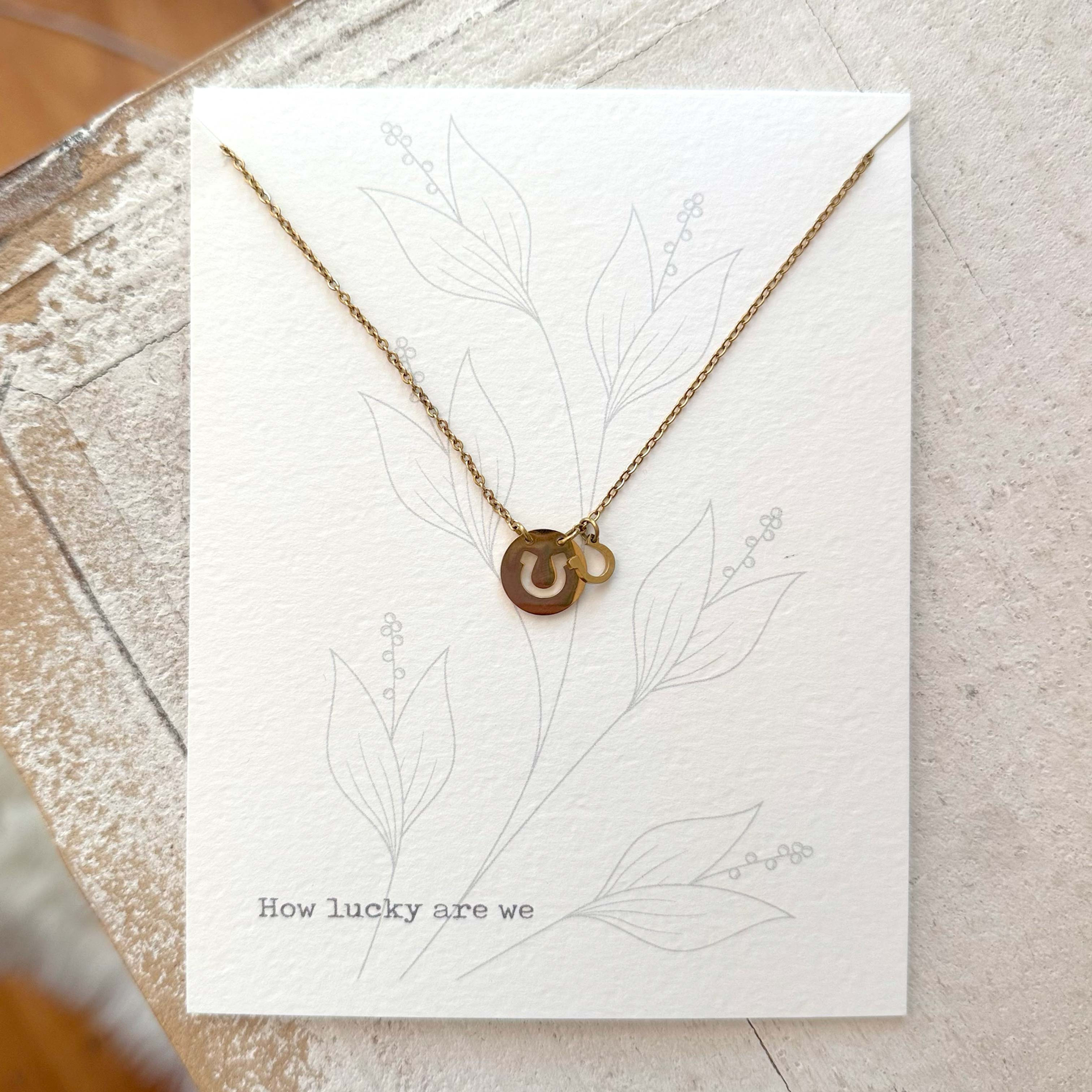 Double Horseshoe necklace