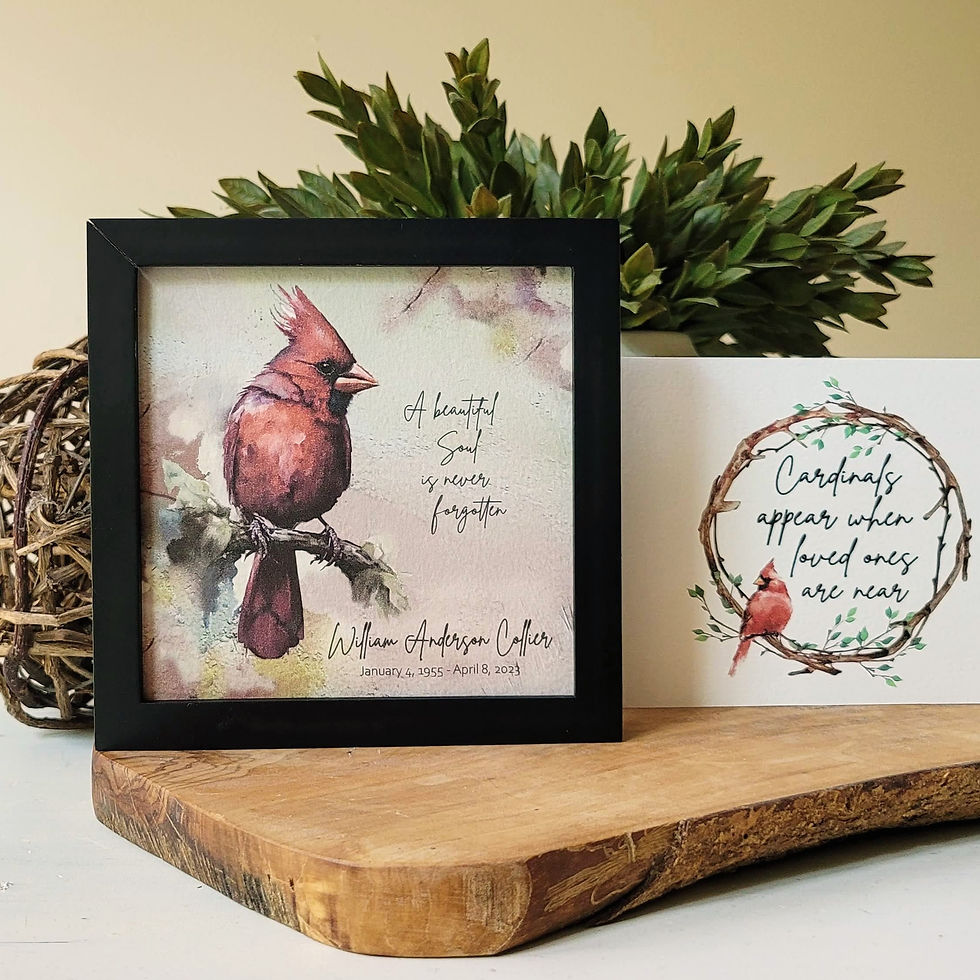 Thumbnail: CARDINAL painting personalized 5.5"