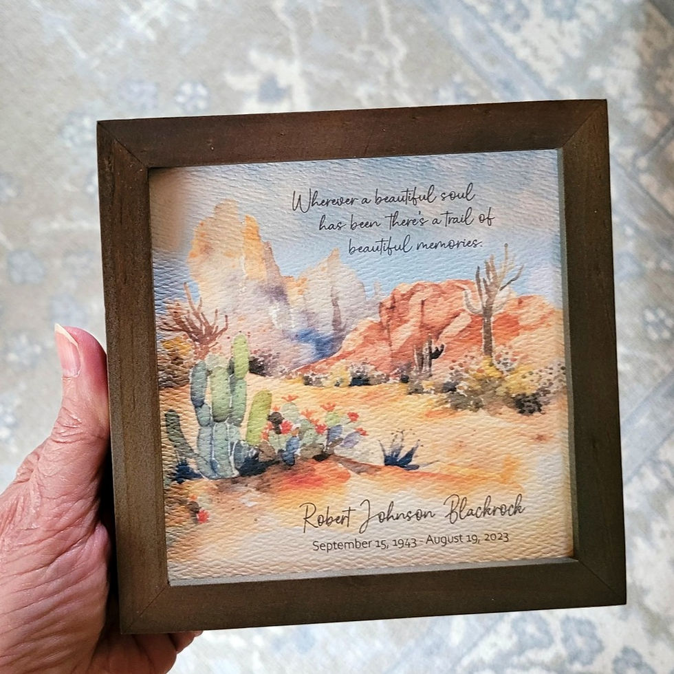 Thumbnail: Southwest Landscape Memorial Painting 5.5"