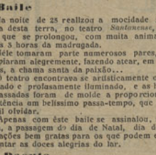 Ano 1921 | Baile no Teatro Santanense