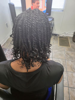 Two Strand Twisit with Curly Ends