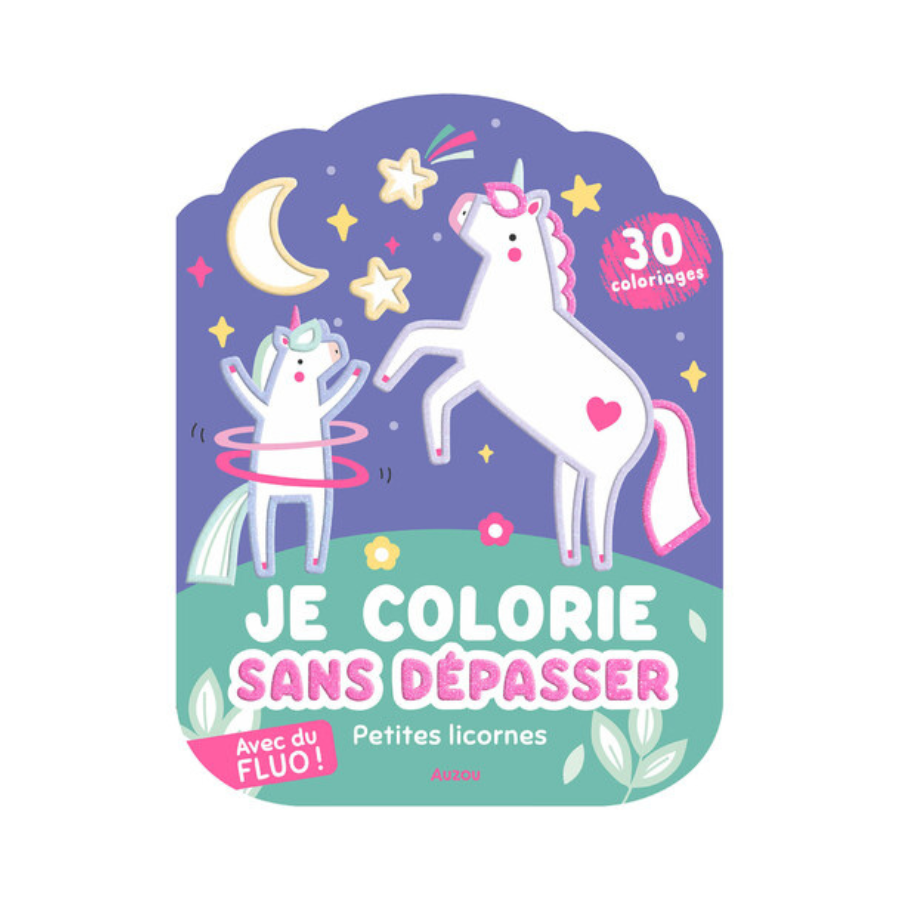 Coloriage fluo Petites licornes