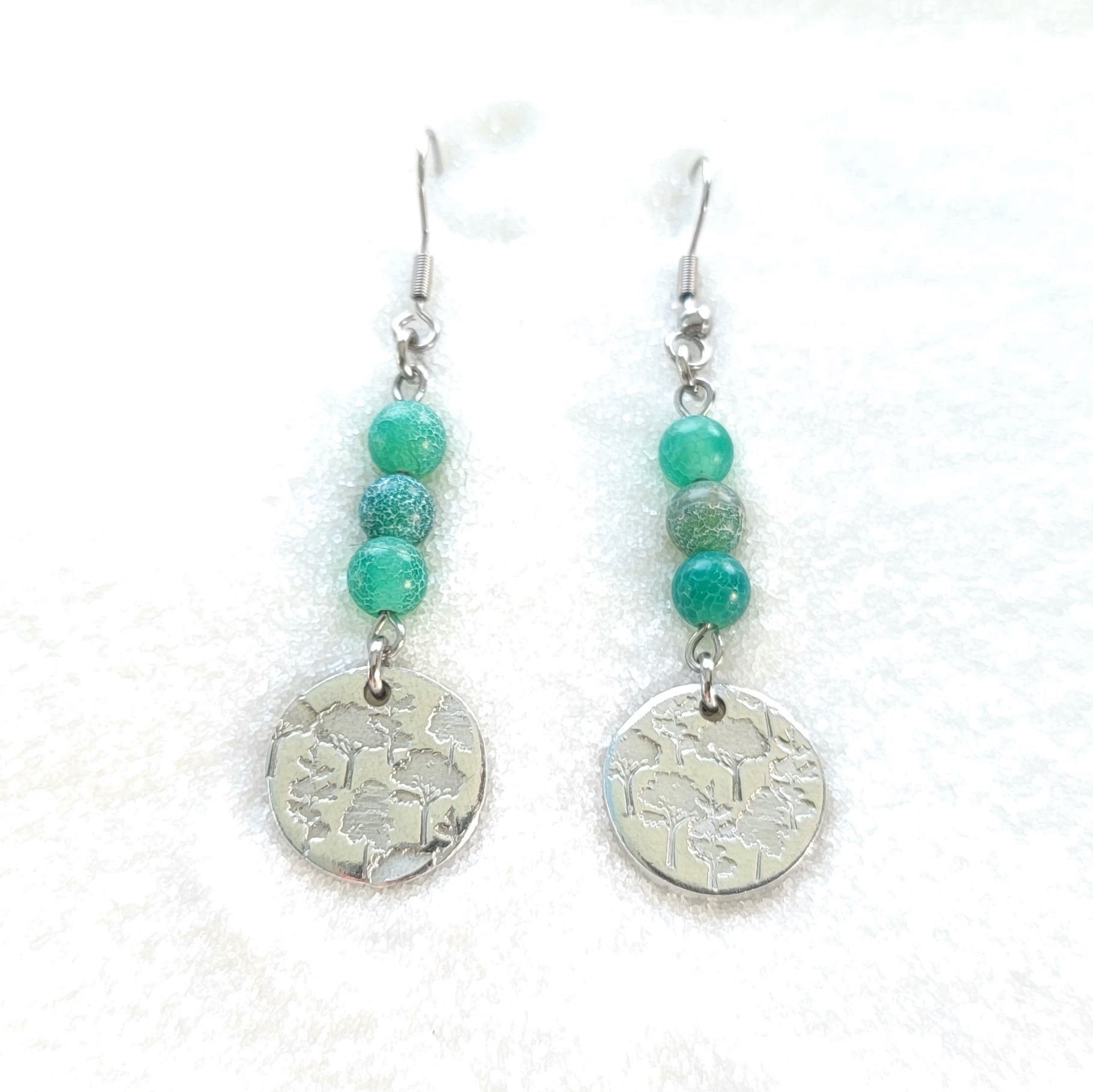 Treed Beaded Earrings