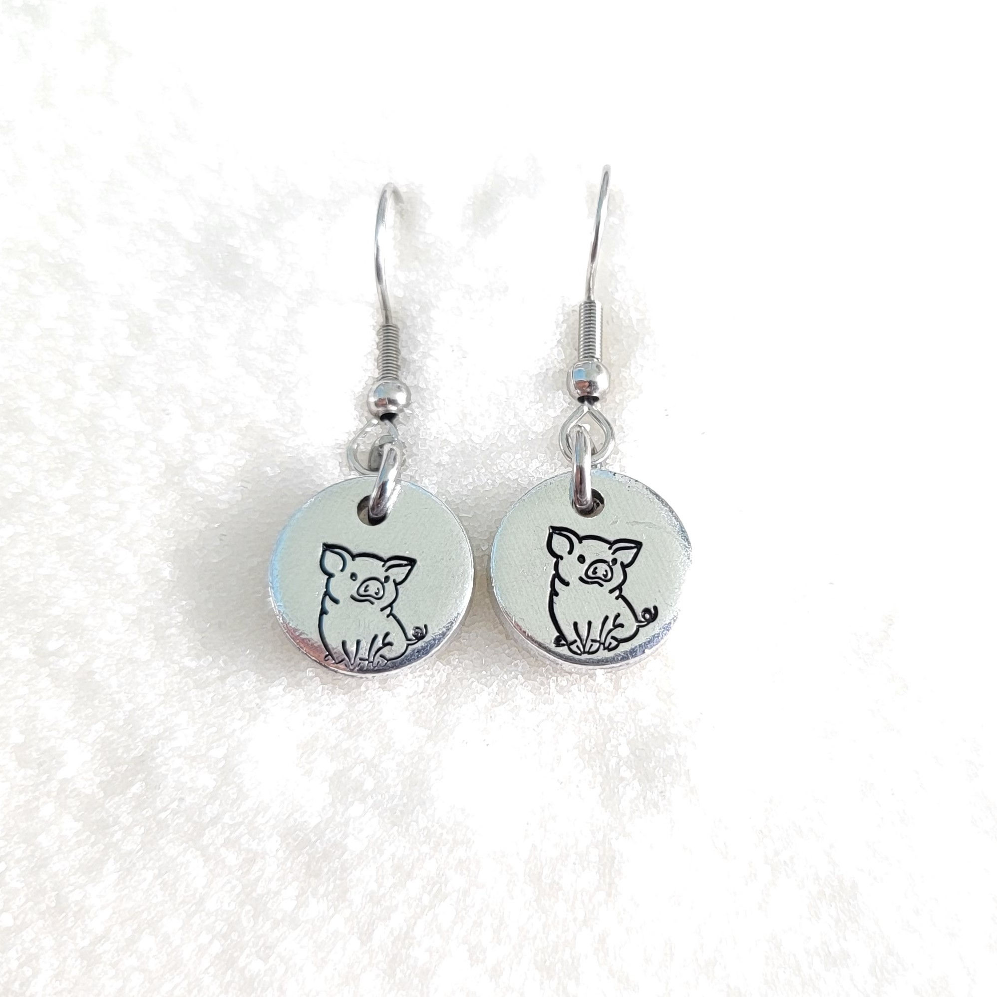 Piggy Aluminum Earrings